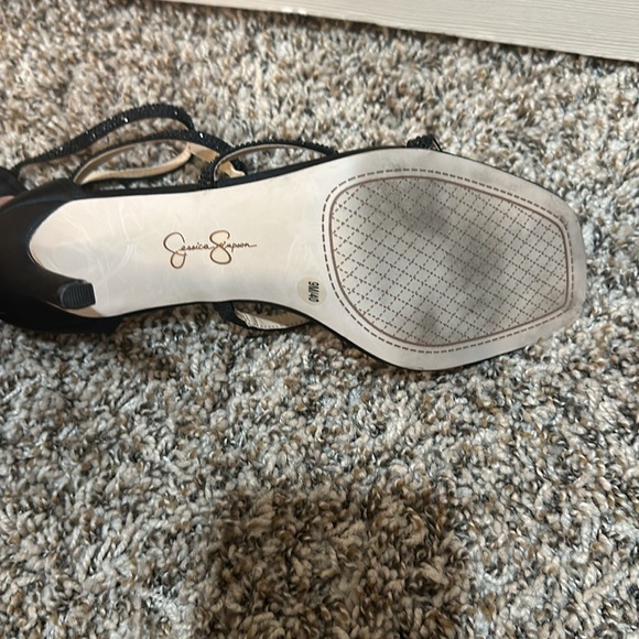 Jessica Simpson black rhinestone heels - Picture 5 of 6